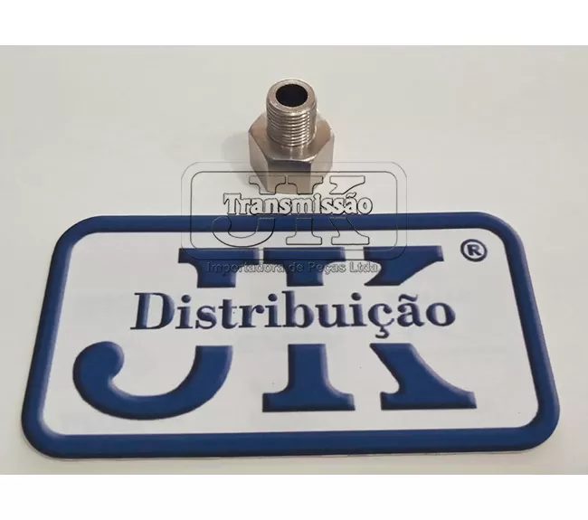 CONECTOR NIPLE COM ROSCA DE 1/4 X 1/4 — Frente