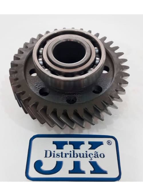 ENGRENAGEM COM 2 ROLAMENTOS (37 DENTES) — Frente