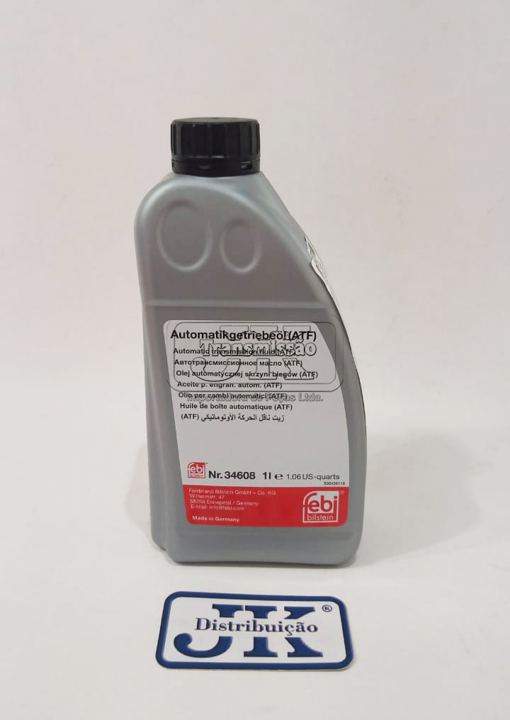 OLEO LUBRIFICANTE Fluido 34608 - para Transmissão e Câmbio Automático ATF ZF-6HP- Amarelo - 1L - ANP.15663