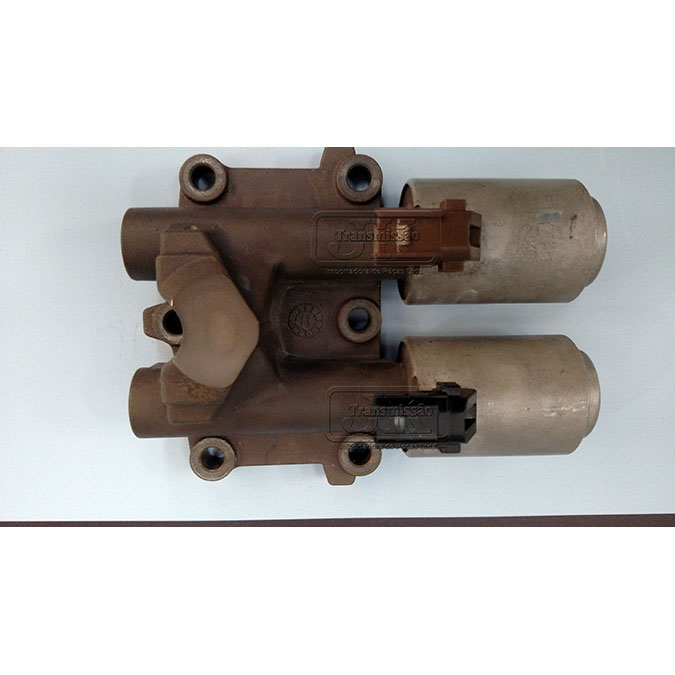 Bloco de Solenóide Duplo Conector Fino Marrom e Preto Peça para Transmissão e Câmbio Automático GZ4A