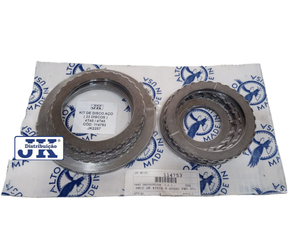 Kit de Discos de Aço Peça para Transmissão e Câmbio Automático 4T40 / 4T45