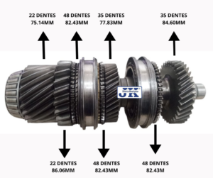 CONJUNTO COMPLETO COM ENGRENAGEM Peça Para Transmissão E Câmbio Automático 02E / DQ250